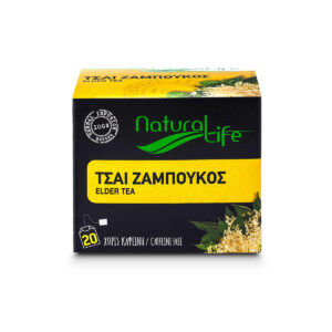 Natural Life Elderflower Herbal Tea Infusion x 20 Tea Bags Front