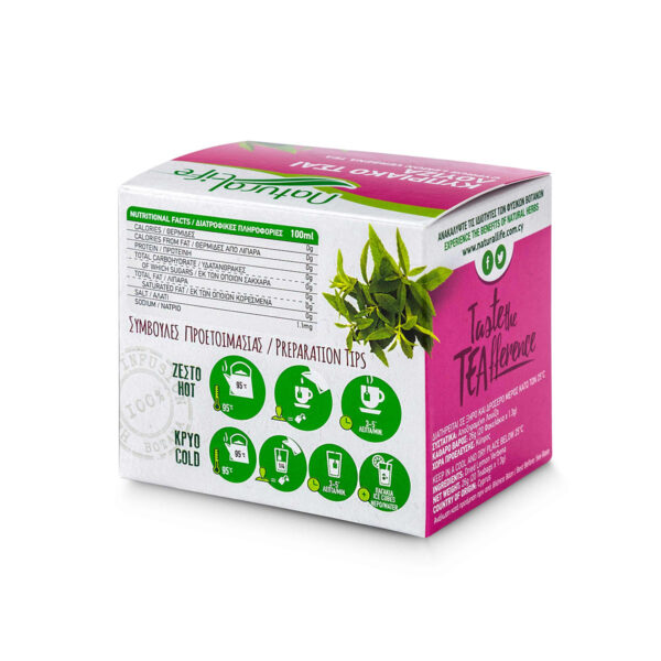 Natural Life Lemon Verbena Herbal Tea Infusion x 20 Tea Bags Back