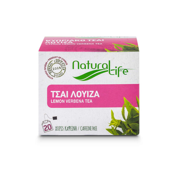 Natural Life Lemon Verbena Herbal Tea Infusion x 20 Tea Bags Front