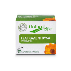 Natural Life Marigold Herbal Tea Infusion x 20 Tea Bags Front