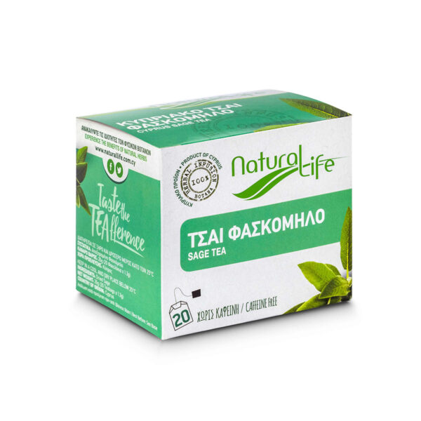 Natural Life Sage Herbal Tea Infusion x 20 Tea Bags Side