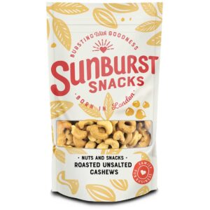 Sunburst Roasted Unsalted Whole Cashew Nuts 1kg