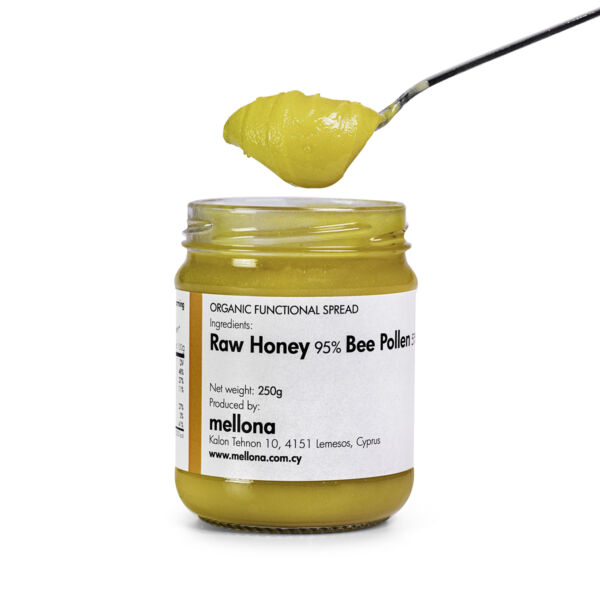 Mellona Organic Functional Raw Honey With Bee Pollen (Lifestyle)