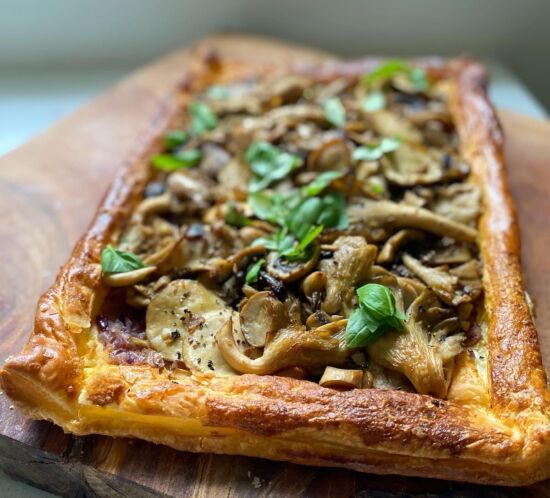 Mushroom Puff Pastry Tart Recipe