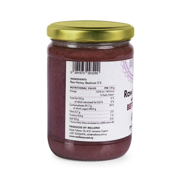 Mellona Raw Honey with Beetroot Superfood 700g