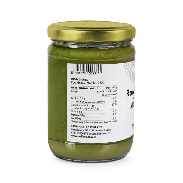 Mellona Raw Honey with Matcha Superfood 700g