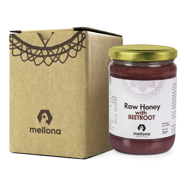 Mellona Raw Honey with Beetroot Superfood 700g