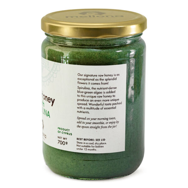 Mellona Raw Honey with Spirulina Superfood 700g