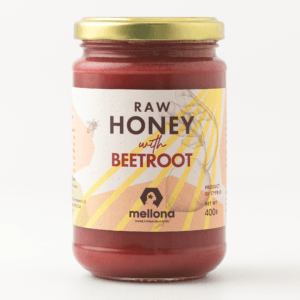 Mellona Raw Honey With Beetroot 400g