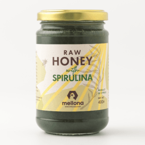 Mellona Raw Honey With Spirulina 400g